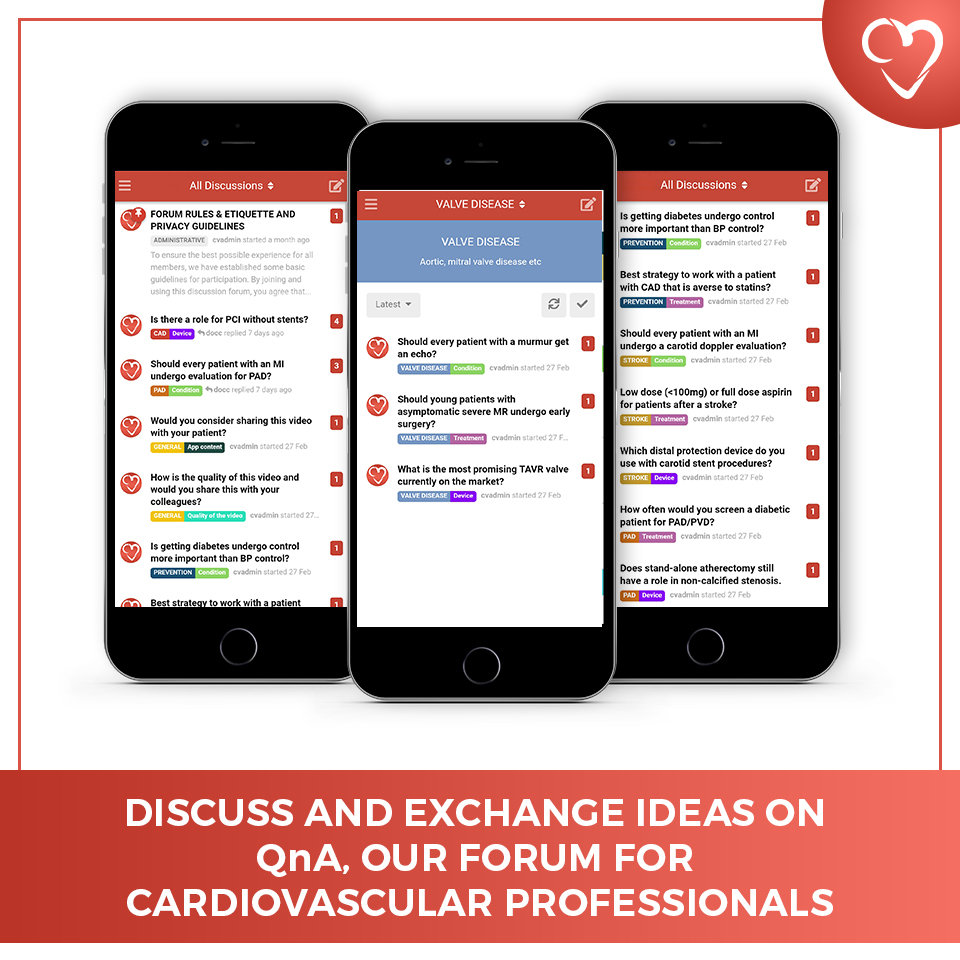 Discuss and Exchange Ideas on QnA, Our Forum for Cardiovascular Professionals